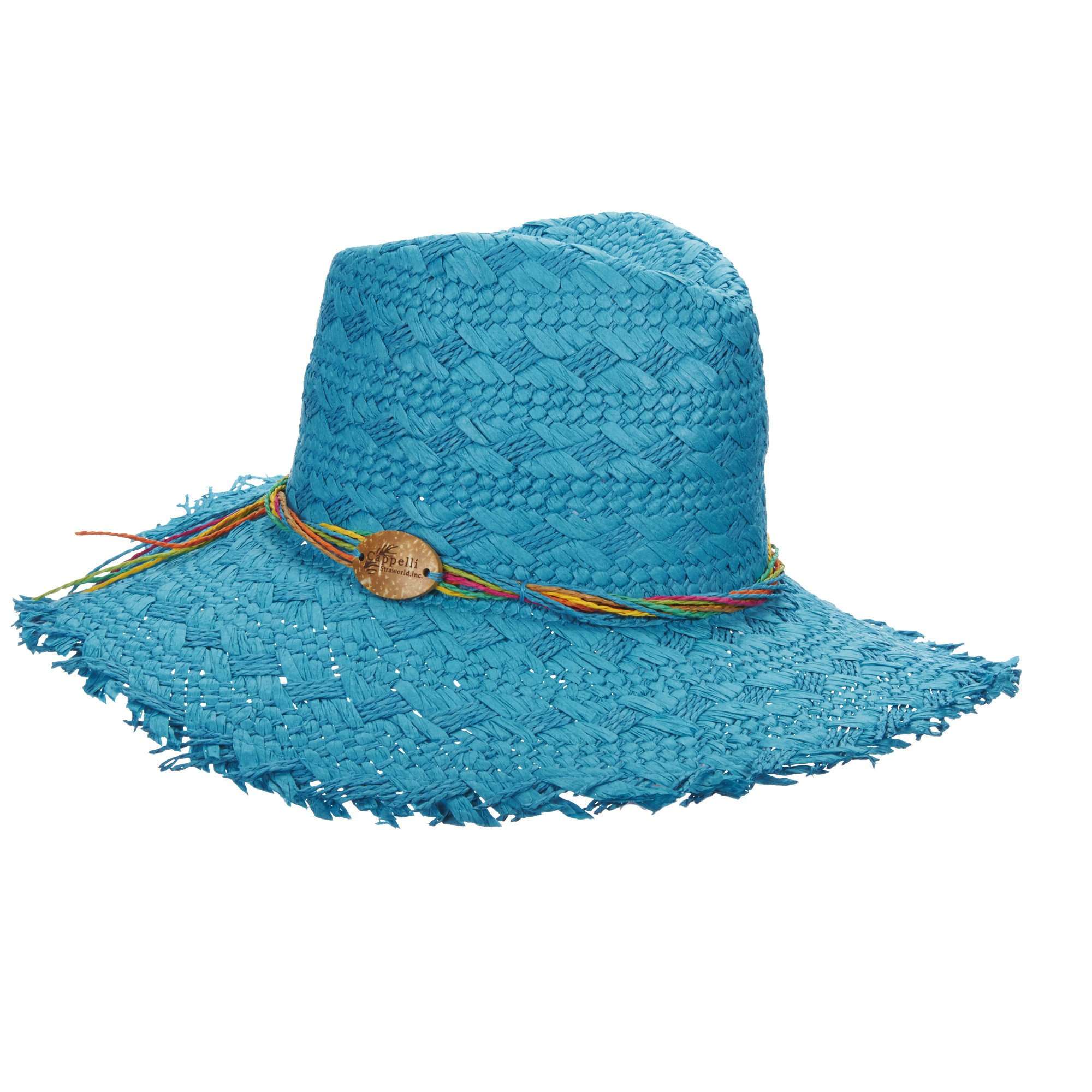 Cappelli Boho Chic Floppy Safari Safari Hat Cappelli Straworld WScsw234TQ Turquoise  