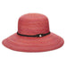 Polybraid Big Brim Sun Hat - Cappelli Straworld Wide Brim Hat Cappelli Straworld csw237co Coral Medium (57 cm) 