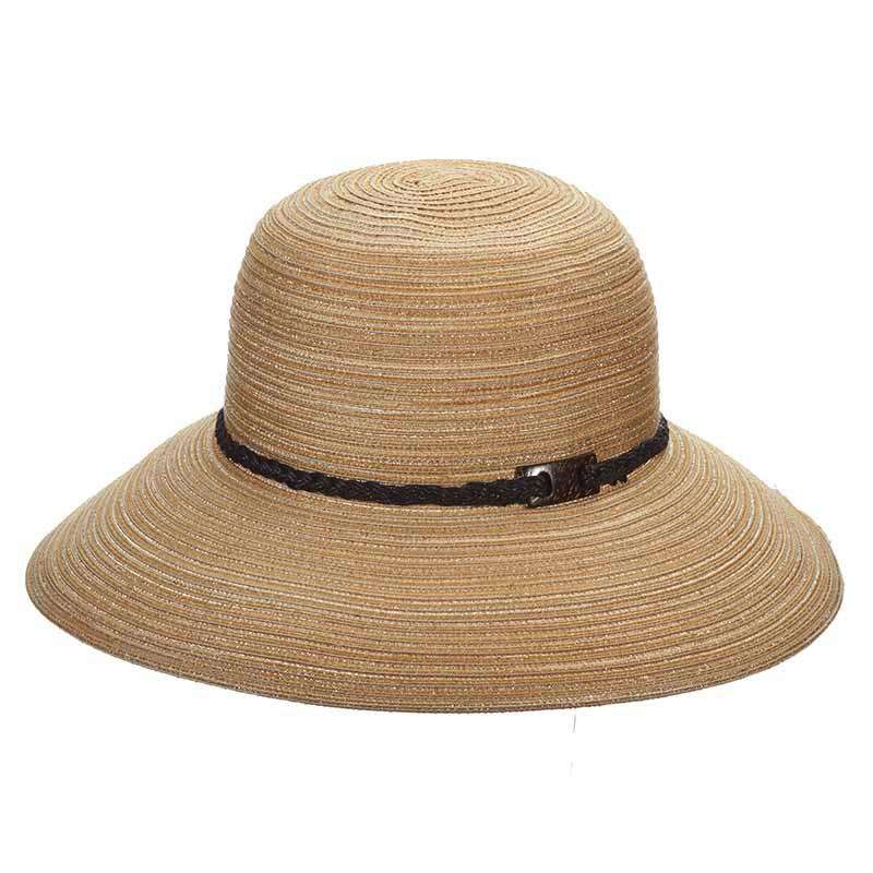 Polybraid Big Brim Sun Hat - Cappelli Straworld Wide Brim Hat Cappelli Straworld csw237tn Tan Medium (57 cm) 