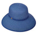 Straw Facesaver Hat - Cappelli Straworld Facesaver Hat Cappelli Straworld csw23bl Blue Medium (57 cm) 