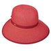Straw Facesaver Hat - Cappelli Straworld Facesaver Hat Cappelli Straworld csw23rd Red Medium (57 cm) 