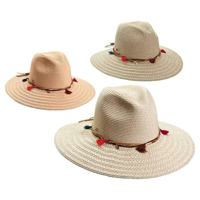 Safari Hat with Beads and Tassels by Cappelli Straworld Safari Hat Cappelli Straworld    