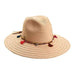 Safari Hat with Beads and Tassels by Cappelli Straworld Safari Hat Cappelli Straworld csw269GF Grapefruit Medium (57 cm) 