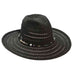 Metallic Lurex Braid Safari Hat by Cappelli Straworld Safari Hat Cappelli Straworld csw271BK Black Medium (57 cm) 