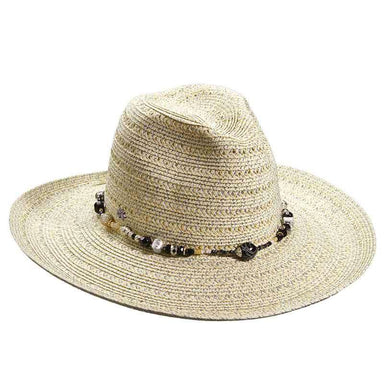 Metallic Lurex Braid Safari Hat by Cappelli Straworld, Safari Hat - SetarTrading Hats 