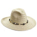 Metallic Lurex Braid Safari Hat by Cappelli Straworld Safari Hat Cappelli Straworld csw271IV Ivory Medium (57 cm) 