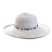 Large Shapeable Brim Sun Hat by Cappelli Straworld Wide Brim Hat Cappelli Straworld csw279GY Light Grey  