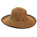 Large Shapeable Brim Sun Hat by Cappelli Straworld Wide Brim Hat Cappelli Straworld csw279TT Toast  
