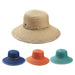 Big Brim Sun Hat with Raffia Detail - Cappelli Straworld Hats Wide Brim Sun Hat Cappelli Straworld    