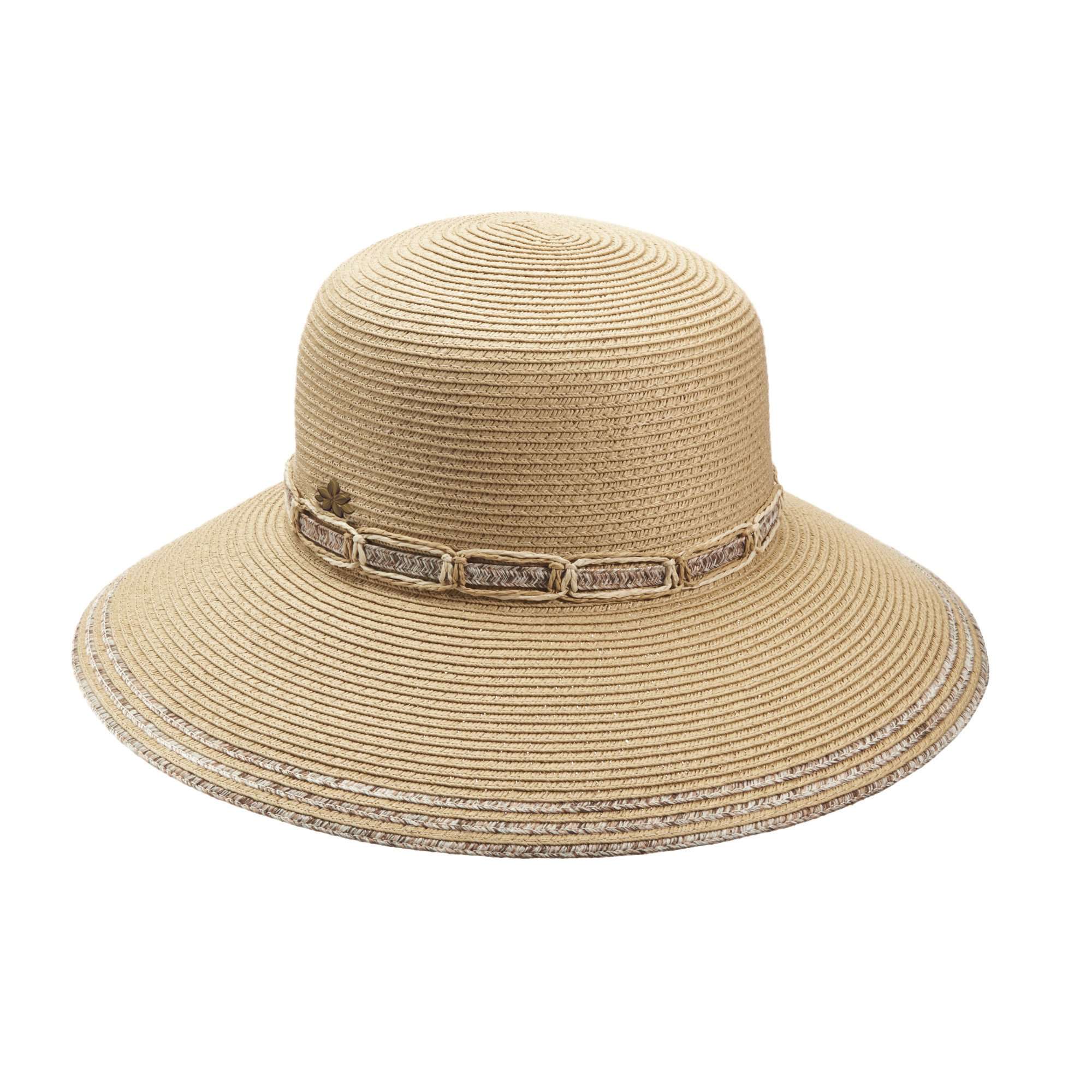 Cappelli Straworld Big Brim Sun Hat for Women Brown / Medium (57 cm)