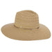 Safari Hat with Jewel Studded Metal String Band - Cappelli Straworld Safari Hat Cappelli Straworld csw300nt Natural Medium (57 cm) 