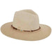 Beaded Leatherette Tie Safari Hat - Cappelli Straworld Safari Hat Cappelli Straworld csw305nt Natural  