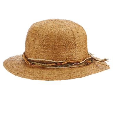 Ladies Natural Raffia Safari Pith Helmet - Cappelli  display picture 2