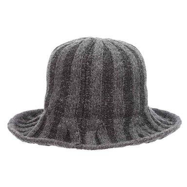 Cable Knit Cloche - J. Callanan Women's Hats Cloche Callanan Hats LV451-GY Grey Medium (57 cm) 
