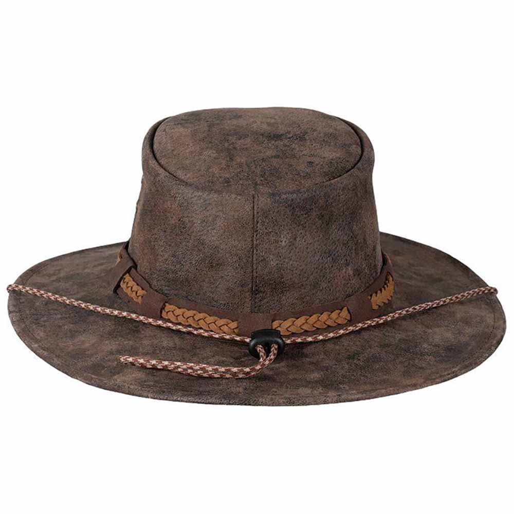 Canberra Suede Leather Tiller Hat - Legendary Stetson Hats