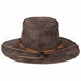 Canberra Suede Leather Tiller Hat - Legendary Stetson Hats Safari Hat Stetson Hats    
