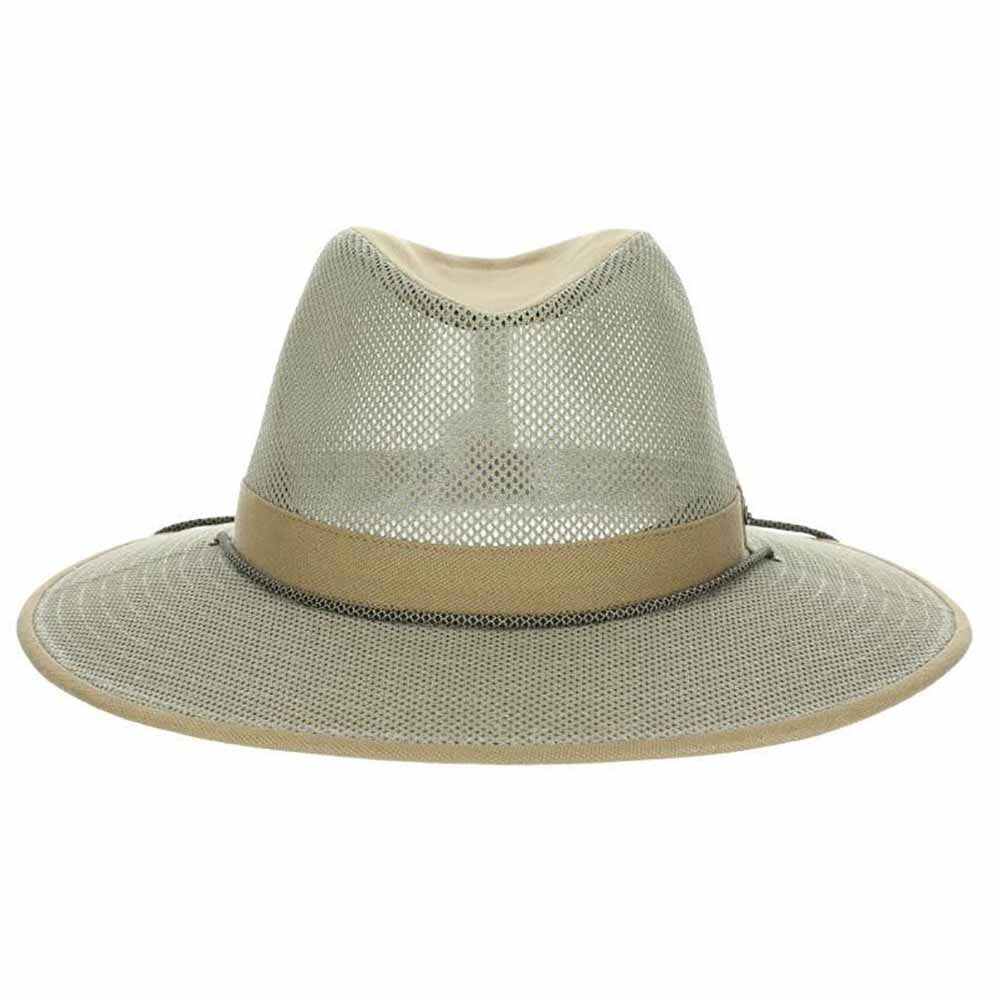 Canvas Aussie Packable Breezer Safari Hat - Stetson Hats Safari Hat Stetson Hats STC384-KAKI4 Khaki X-Large (23 7/8") 