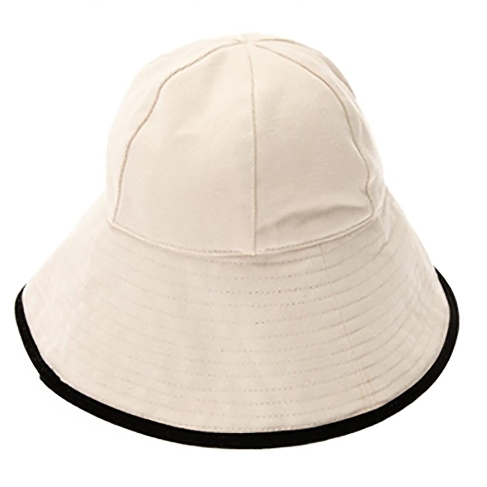 Canvas Bucket Hat with Chin Tie for Women - Boardwalk Sun Hats