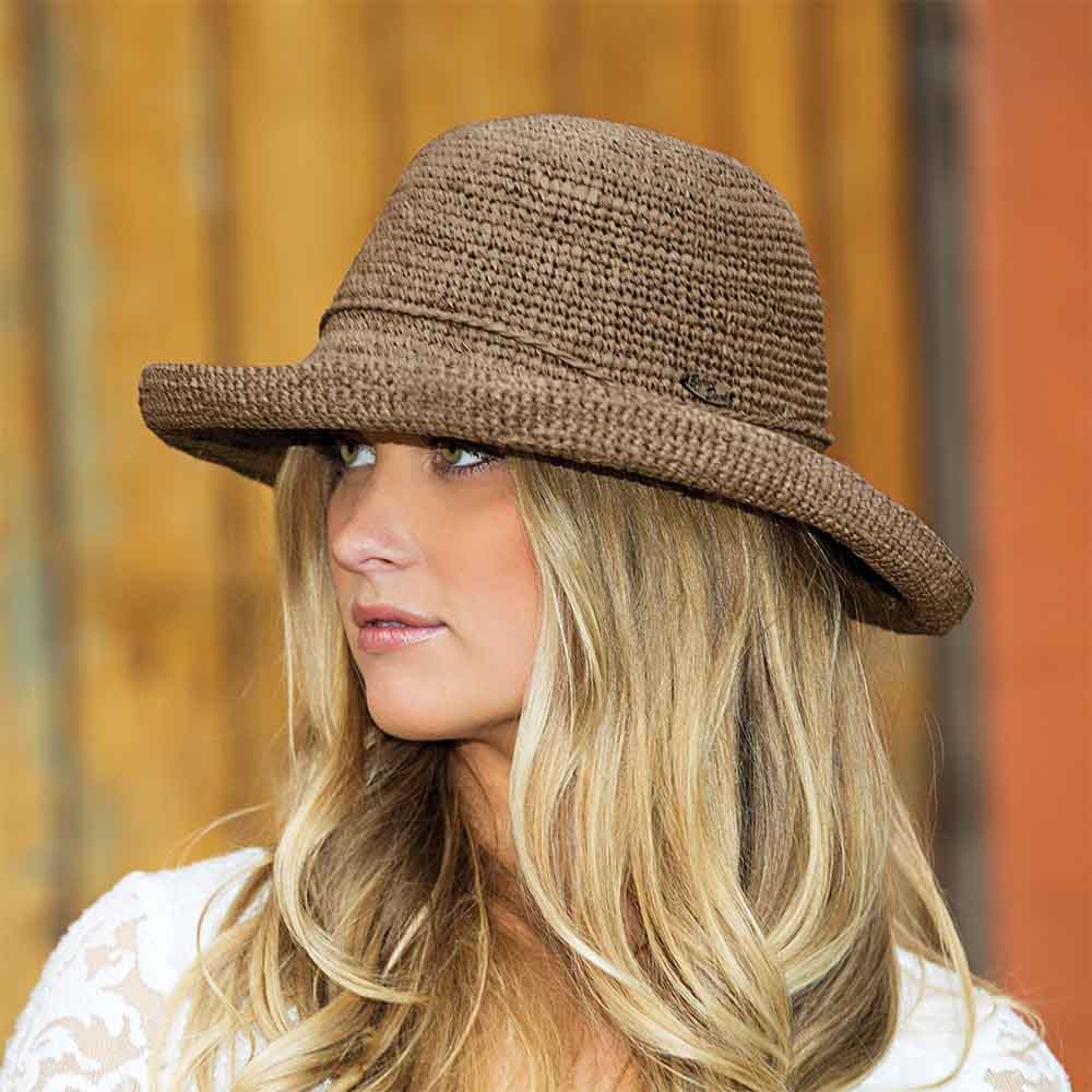 Petite Catalina Raffia Up Brim Hat - Wallaroo Hats for Small Heads ...