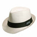 Chinook Matte Toyo Fedora Hat - Panama Jack Hats Fedora Hat Panama Jack Hats PJ86-IVO2 Ivory Medium 