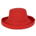 Classic Ladies Cotton Up Brim Hat - Sun 'N' Sand Hats Kettle Brim Hat Sun N Sand Hats hh1577I Red Medium (57 cm) 