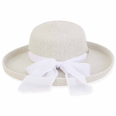 Coast Up Brim Sun Hat with Chiffon Scarf - Sun 'N' Sand Hats Kettle Brim Hat Sun N Sand Hats    