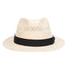 Concha Vented Shantung Fedora Hat with TB Marlin Pin - Tommy Bahama Hats, Fedora Hat - SetarTrading Hats 
