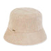 Corduroy Bucket Hat - Adora® Hats Bucket Hat Adora Hats AD1501B Beige OS (57 cm) 