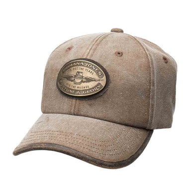 Coronado Indiana Jones Canvas Baseball Cap - Dorfman Hats Cap Dorfman Hat Co. IJ33-BRN Brown OS 
