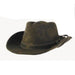 Cotton Blend Camo Cowboy hat with Shapeable Brim - Dorfman Pacific Hats Cowboy Hat Dorfman Hat Co. MW308 Green X-Large 
