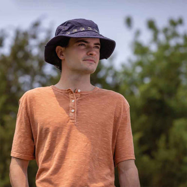 Cotton Boonie Hat with Turtle Tape Band - DPC Outdoor Hats Bucket Hat Dorfman Hat Co.