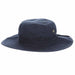 Cotton Boonie with Tropical Print Underbrim - DPC Hats Bucket Hat Dorfman Hat Co. BH222NVM Navy Medium (22.5") 