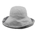 Cotton Breton Hat with Shapeable Brim - Milani Hat Kettle Brim Hat Milani Hats bh010GY Grey M/L (57 - 58 cm) 