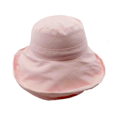 Cotton Breton Hat with Shapeable Brim - Milani Hat Kettle Brim Hat Milani Hats bh010PK Pink M/L (57 - 58 cm) 