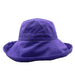 Cotton Breton Hat with Shapeable Brim - Milani Hat Kettle Brim Hat Milani Hats bh010PP Purple M/L (57 - 58 cm) 
