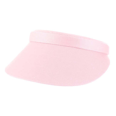 Cotton Clip-On Sun Visor - Tropical Trends - 3" Peak Visor Cap Dorfman Hat Co. V16-PNK Light Pink