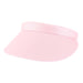 Cotton Clip-On Sun Visor - Tropical Trends - 3" Peak Visor Cap Dorfman Hat Co. V16-PNK Light Pink  