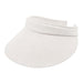 Cotton Clip On Sun Visor, 4" peak - Epoch Hats Visor Cap Epoch Hats V2730WT White Medium (57 cm) 