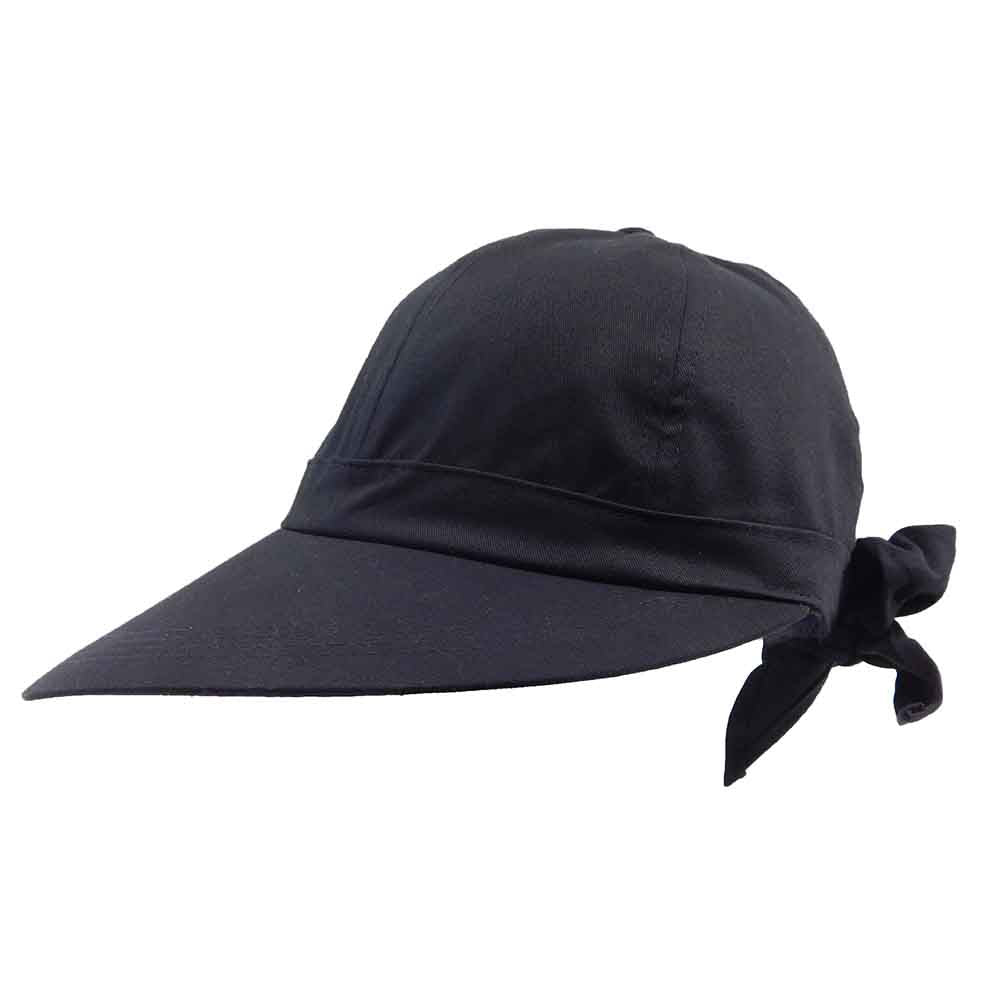 Cotton Facesaver Cap - Milani Hats Cap Milani Hats BL7103bk Black Medium (57 cm) 