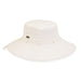 Cotton Poplin Bucket Hat with Tie - Sun 'N' Sand Hats Bucket Hat Sun N Sand Hats HH2788A Off-White S/M (56-57 cm) 