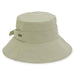 Cotton Poplin Bucket Hat with Tie- Sun 'N' Sand Hats Bucket Hat Sun N Sand Hats HH2787A Sage OS (57 cm) 