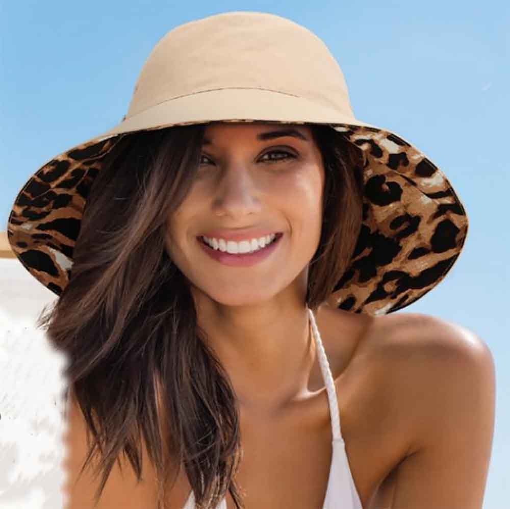 Cotton Poplin Wide Brim Bucket Hat - Sun 'N' Sand Hats, Bucket Hat - SetarTrading Hats 