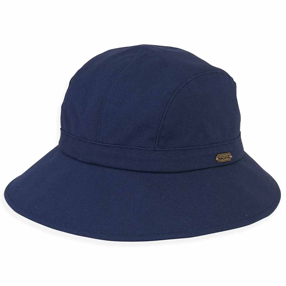 Cotton Souwestern Summer Hat - Sun 'N' Sand Hats Facesaver Hat Sun N Sand Hats hh1391P Navy OS