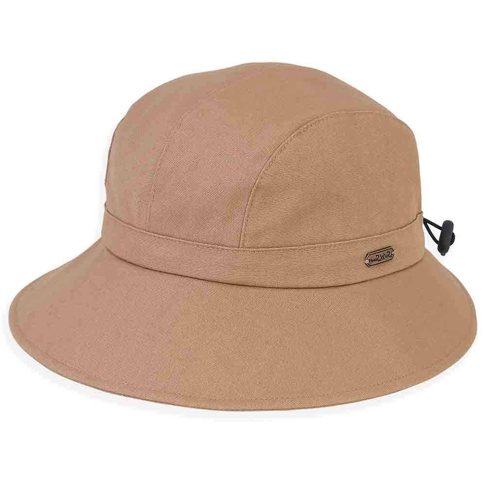 Cotton Souwestern Summer Hat - Sun 'N' Sand Hats Facesaver Hat Sun N Sand Hats hh1391O Tan OS