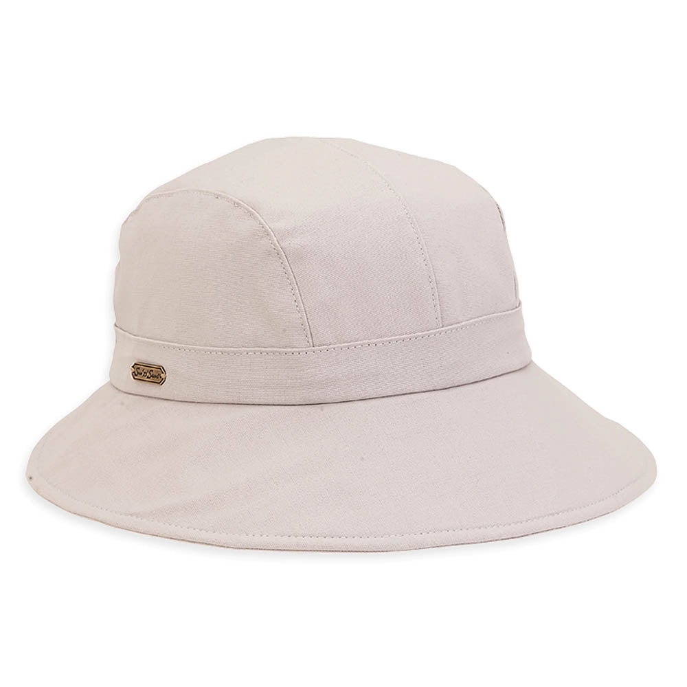 Cotton Souwestern Summer Hat - Sun 'N' Sand Hats Facesaver Hat Sun N Sand Hats hh1391N Light Grey OS
