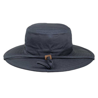 Cotton Twill Boonie Hat with Chin Cord - Stetson Hats Bucket Hat Stetson Hats STC407-NAVY3 Navy Large 
