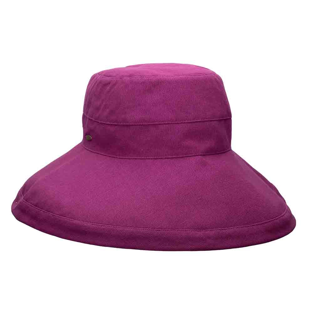 Women's Scala Cotton Big Brim Hat, Natural
