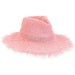 Crochet White Straw Frayed Edge Summer Hat for Petites - Sunny Dayz Safari Hat Sun N Sand Hats    