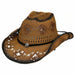 Crocheted Straw Cattleman Hat for Small Heads - Karen Keith Hats, Cowboy Hat - SetarTrading Hats 