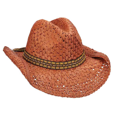 Crocheted Toyo Western Cowboy Hat with Fancy Band - DPC Hats, Cowboy Hat - SetarTrading Hats 